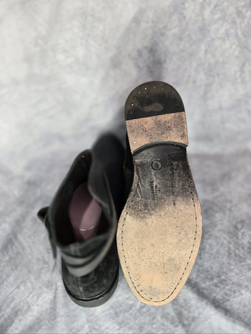 AllSaints Mass RARE🔥 Allsaints Spitalfields Chelsea Strap Boots Brown